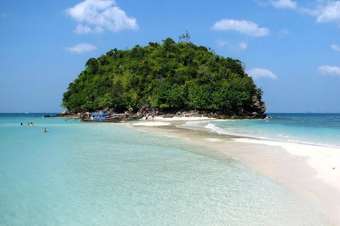 4 Island Tour by Traditional Big Longtail Boat from Krabi - Stop 2: Chicken Island rock formations and beach time