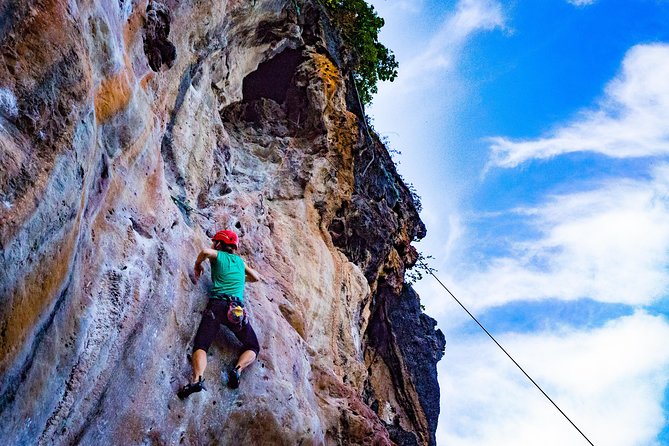 Beginner's Full Day Rock Climbing and Caving Tours at Railay Beach in Krabi - Afternoon Climbing, Caving, and the 150m Abseil (14:00–17:30)