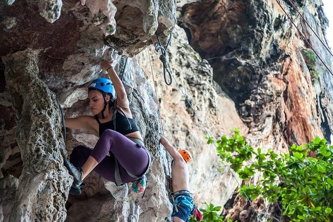 Beginner's Half-Day Rock Climbing Tours at Railay Beach Krabi - Railay crowds, waiting time, and how to handle the pace