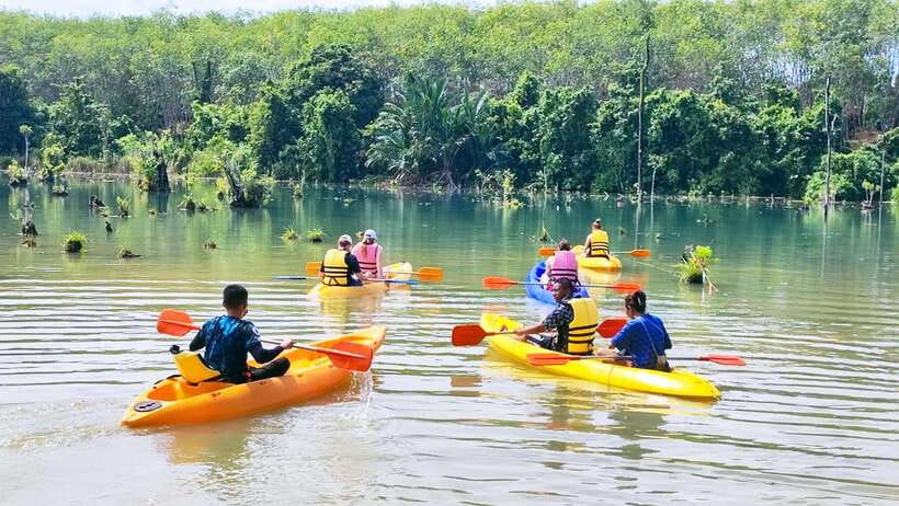 From Ao Nang: Kayaking at Klong Rud with Hotel Transfers - The Swim Break in the Lagoon (What Feels Worth It)
