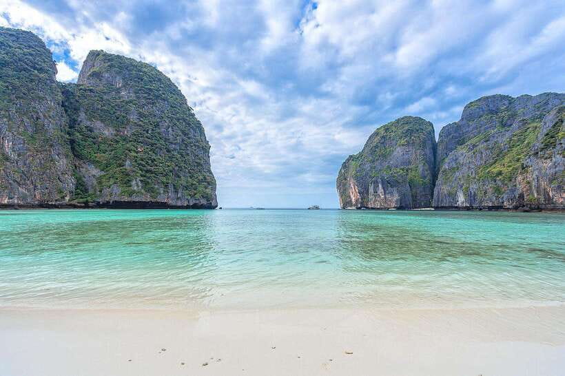 From Krabi: Maya Bay, Bamboo & Phi Phi Islands Day Tour - Phileh Lagoon Snorkeling: Clear Water and Big Cliff Backdrops