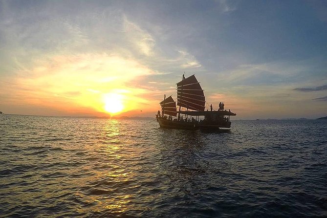 Krabi 4 Island Sunset Snorkeling Cruise + Bioluminescent Swim - Poda Island and the sunset dinner on deck