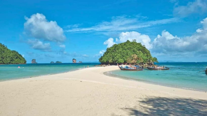 Krabi: 4 Islands Hopping & Snorkeling Tour - Thale Waek: the sand-and-limestone show when the tide recedes