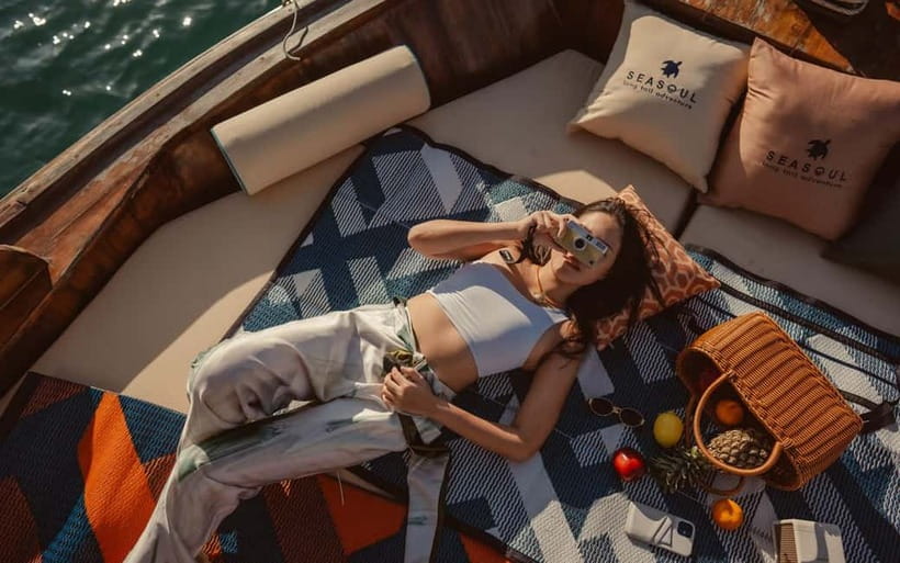 Krabi: 7 Island Tour by Luxury Longtail Boat with Snorkeling - Railay Bay from the water: limestone cliffs do the talking