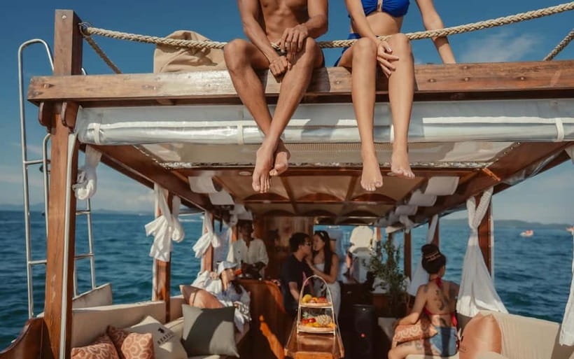 Krabi: 7 Island Tour by Luxury Longtail Boat with Snorkeling - Snorkeling spot: gear provided, guidance included, fish time included