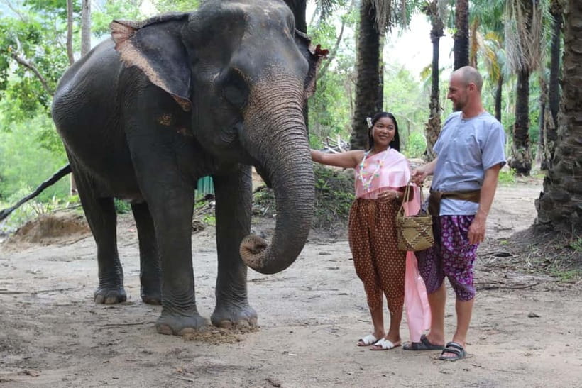 Krabi: Elephant Feeding Program with Traditional Thai Dress - What’s included (and what you’ll need to handle yourself)