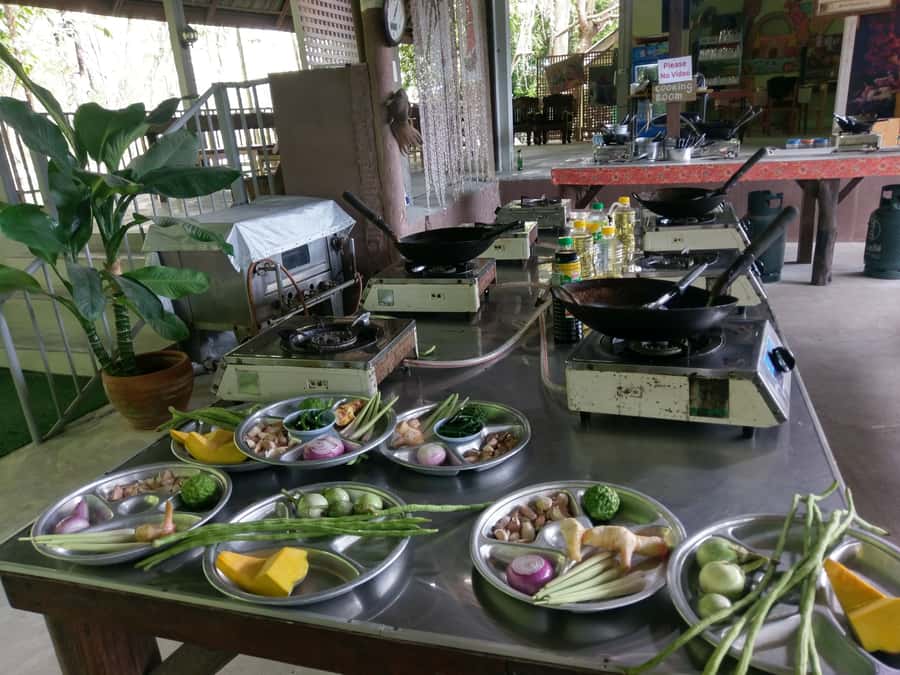 Krabi: Evening Thai Cooking Class at Ya's Cookery - Cooking over burners: open-air heat, group setup, and what you’ll actually do
