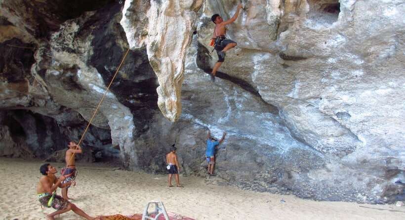 Krabi: Half-Day Rock Climbing Introduction at Railay Beach - Comfort and packing: socks, sun, and no big bags