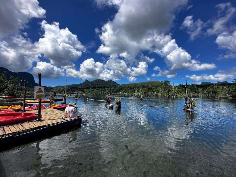 Krabi: Klong Root (Crystal lake) Kayaking tour - The Swim Stops: Where You See Fish and Cool Off