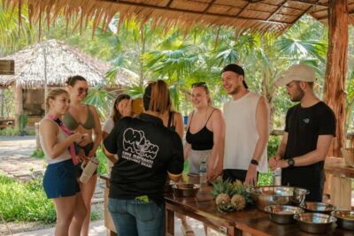 Krabi: Love Elephant Sanctuary Tour - The 2-hour flow: ancient tools, fruit prep, herbal medicine, mud spa, and bath