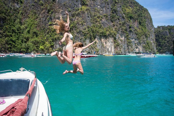 Krabi to Phi Phi Islands by Speedboat - Phi Phi Don twin crescent beaches: swimming and snorkeling time