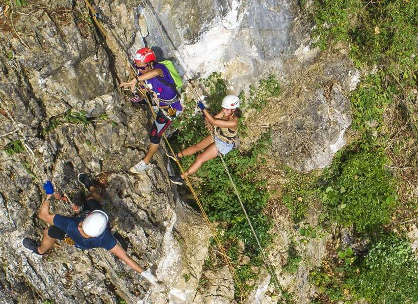 Krabi: Ziplining with Abseiling and Rock Climbing Options - Ziplining in Krabi: 11 cables, jungle views, and real height