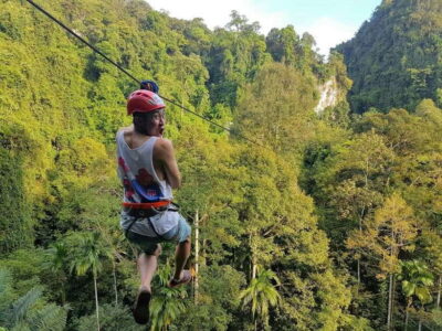 Krabi: Ziplining with Abseiling and Rock Climbing Options - Tree ladders: the part people don’t always expect