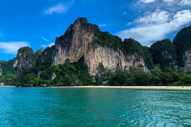 Separated Sea and 4 Islands - The Unseen of Thailand Full Day Tour From Krabi - Tup Island and Railay Beach: scenery breaks between swims